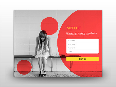 Daily UI - Sign Up colors creative dayli design direction landing page sign sign up ui ux