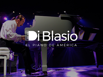 Di blasio - Pianist Logo design art design logo music piano