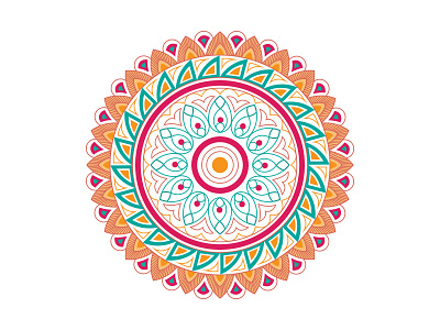 Mandala Round ornament style vector in illustration art curcle mandala graphic graphic design illustration luxary mandal mandala mandala design ornament pattern