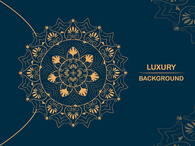 Luxury mandala background with golden pattern style.