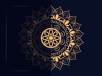 Luxury mandala Ornamental vector in illustration Background