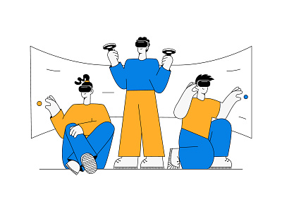 Virtual reality concept