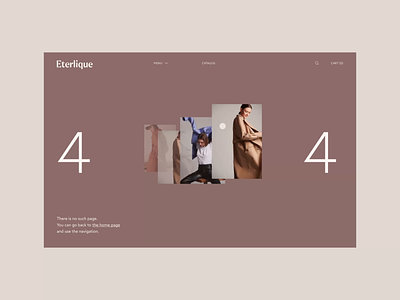 Eterlique: 404 animation product service startup ui ux web website