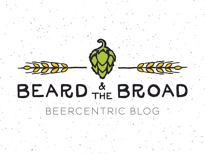 The Beard & The Broad - FINAL beer branding hand drawn illustration khdesign logo