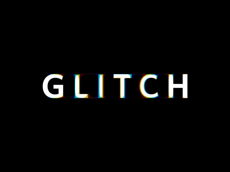 Glitch Text by Kyle Holten on Dribbble