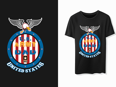 U.S. Army Typographic T-shirt Design army graphic design navy