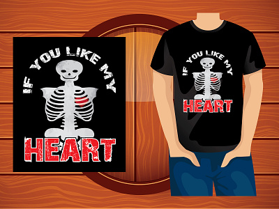 If you like my-Skeleton Halloween T shirt Design