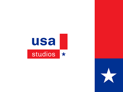 USA Studios branding identity logo usa