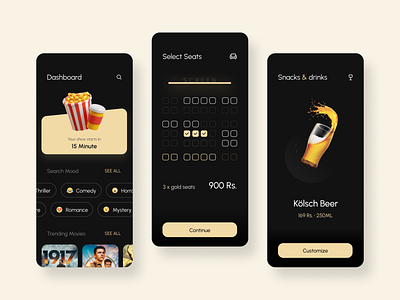 Movie theatre ticket booking app