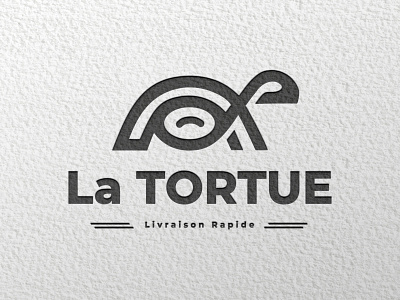 Logo La Tortue - Livraison Rapide brand brand design brand identity branding branding design brandname creativity design illustrator logo logo design branding logodesign packaging vector