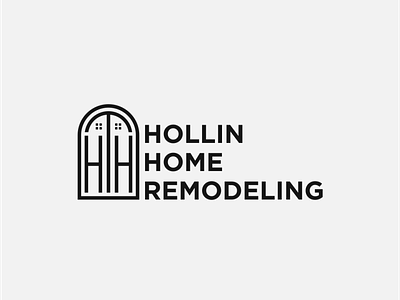 Hollin Home Remodelling brand brand identity branding designer logo designer portfolio elegant hollin homelogo logo logo design logotype modern logo remodelling