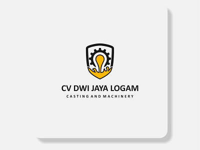 CV DWI JAYA LOGAM brand brand identity branding casting corporate creative designer designer portfolio dribbble graphic design illustration logo logo design logodesign logotype machinery metal modern logo negativespace vector