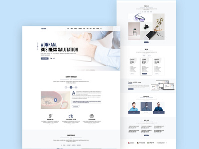 Multipurpose Business Template corporate website landing page psd web template web page