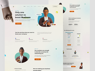 Landing page Business agency