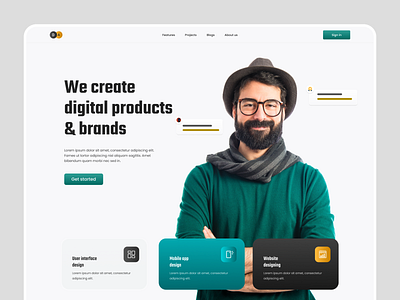 Digital agency landing page.