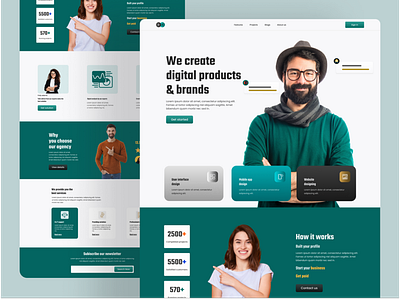 Digital agency landing page.