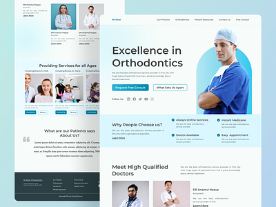 Landing page medical website. agency dental agency design designer frelancer landingpage medical agency medical landing page minimal product design ui ui designer uiux ux ux designer web web design