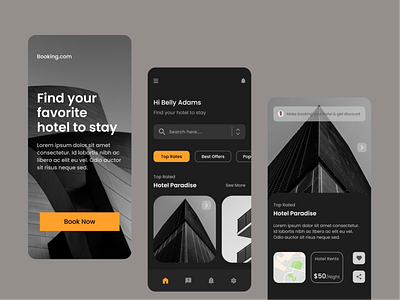 Hotel booking mobile app.