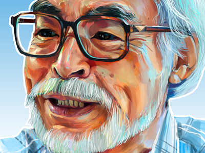 Portrait of Hayao Miyazaki