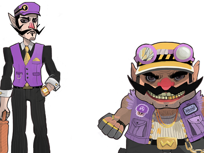 Redesigning Wario Bros! (2013) concept nintendo redesign waluigi wario