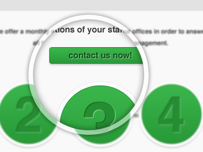Contact us now! button contact green now steps us