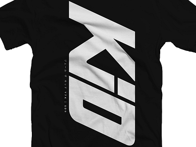 Kid Back. black and white lettering typography