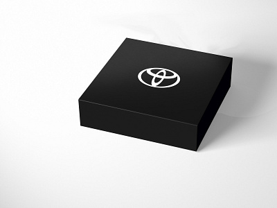 Toyota presentation box box box design branding cardboard box design package design packaging presentation design
