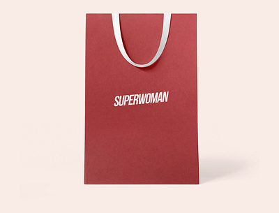 SuperWoman Bags Design box box design branding cardboard box package design packaging presentation design