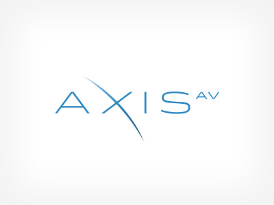 Axis AV av axis branding design identity logo