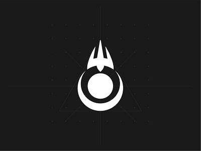 falcon - sun - moon = TNGR design logo