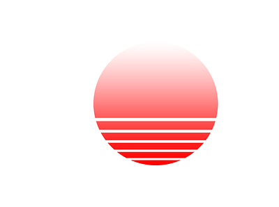 Collab with Japan? 90s design photoshop red strips sunset