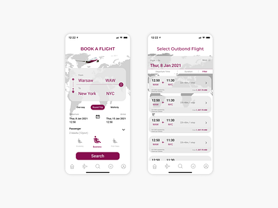 Qatar Airways App ReDesign Concept