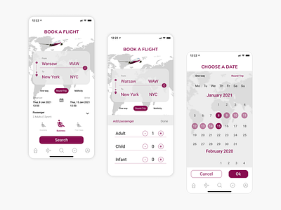 Qatar Airways App ReDesign Concept