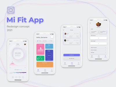 Mi Fit App Redesign Concept