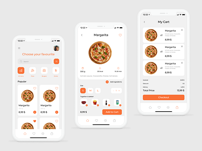 PIZZA MOOD | Mobile Design App Concept for Pizza