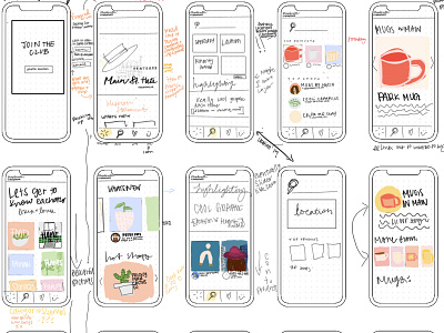 Sketching Frames app design illustration sketch ui ux