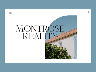 Case Study: Montrose Reality branding design typography ui ux
