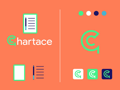 Chartace achieve brand branding company design designer goals graphic design icon logo logo design student platform vector