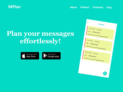 MPlan | Message Planner Application