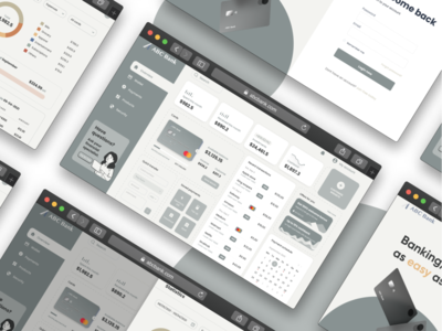 Banking system - dashboard by Liangyin Yu on Dribbble