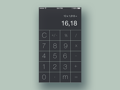 Daily UI #004 - Calculator 004 dailyui design interface ui ux