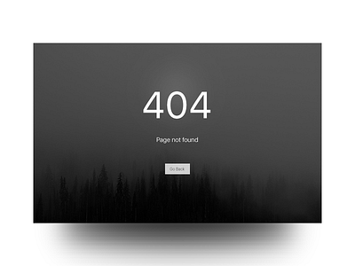 Daily UI #008 - 404 Page