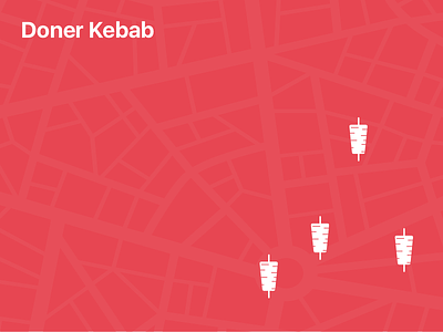 Doner Kebab Search branding design icon ui