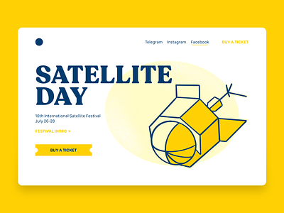Satellite Day cosmos design fest interface satellite ui vector web