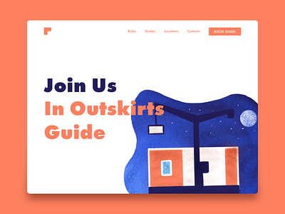 Outskirts Guide building design interface outskirts russia ui ux website