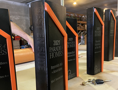 2021 Parade of Homes Awards 3d awards branding collaboration design fabrication typography