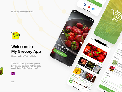Grocery App design grocery app photoshop prototype shopping showcase typography ui ui design ux ux design wireframe