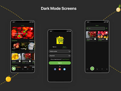 Grocery Dark mode