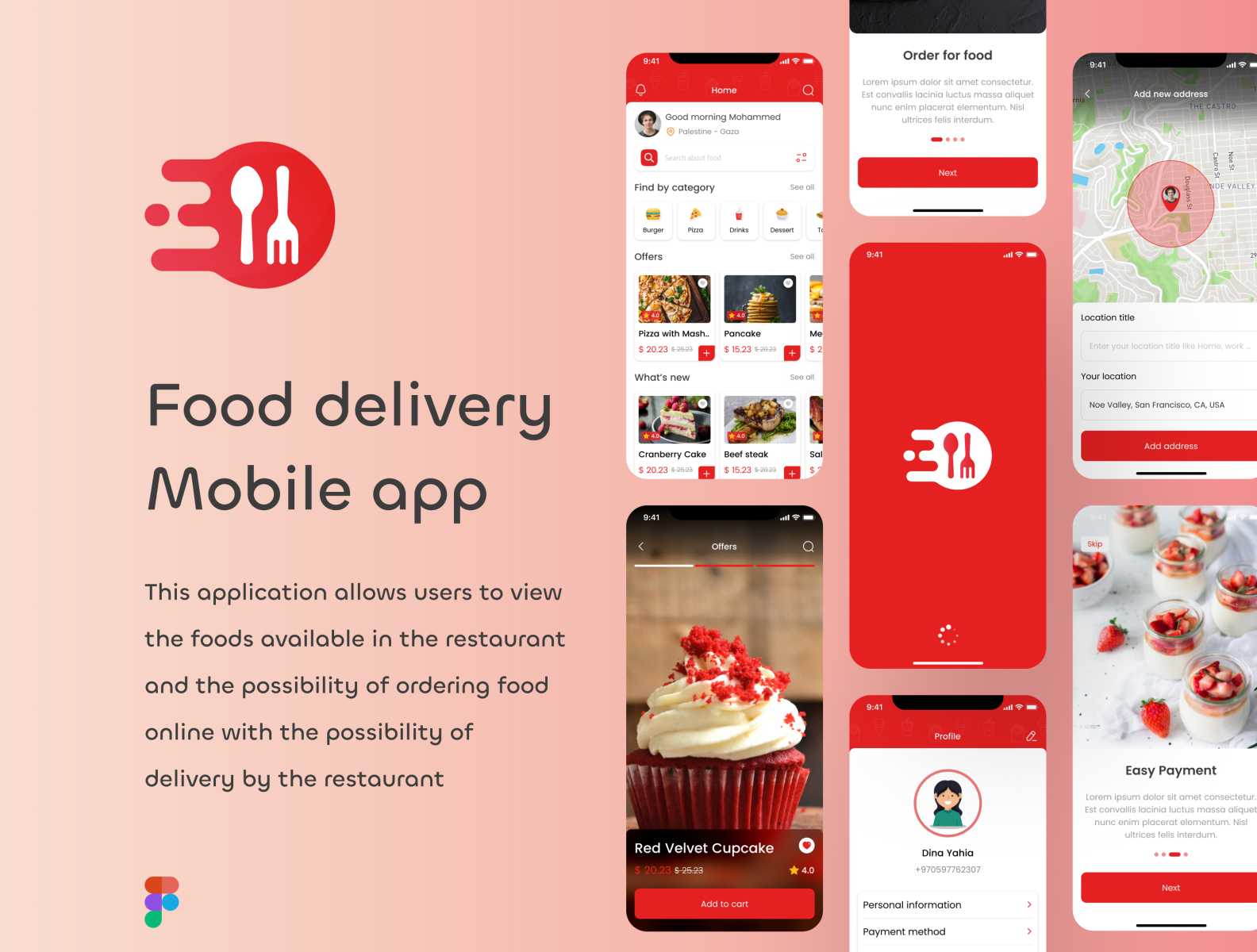 Food Delivery App Concept 🤩 by Dina Yahia on Dribbble