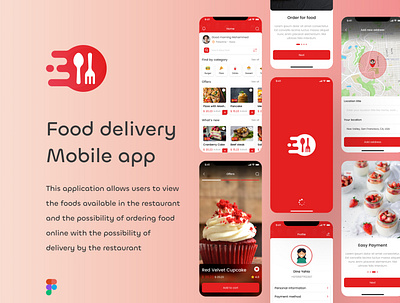 Food Delivery App Concept 🤩 3d animation app branding delivery design food graphic design illustration logo mobile motion graphics restaurant shopping ui ui design ux ux design vector